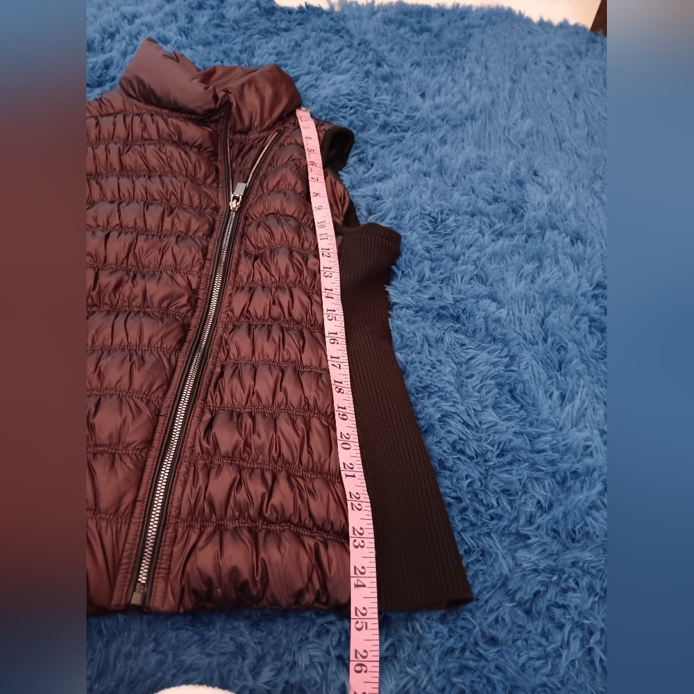 Calvin Klein~Women's Performance Down Quilted Purple Black Puffer Vest - Picture 3 of 12
